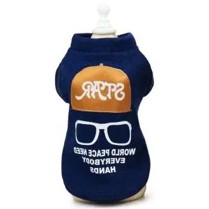 애견 겨울 가디건 XXL 블루 외투 멍멍룩 보온 중형견 (WFHRX4P)