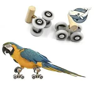 앵무새 전용 롤러 스케이트 재미있는 발바닥-WFGVKN0