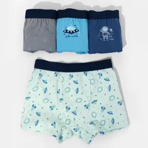 남아용 면스판 아웃 밴드 드로즈 4매세트