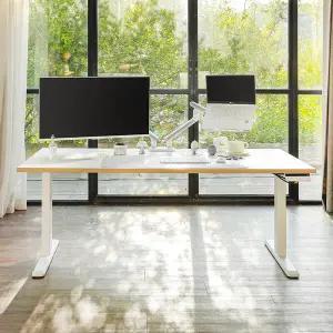 엔산마운트 높이조절 모션데스크 NMD1 듀얼모터 전동데스크 1400x750