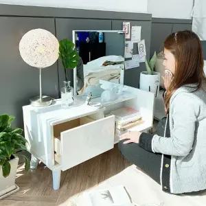 [텐스페이스]시즌2 페페 좌식800 수납겸용 화장대 PE21R(착불)