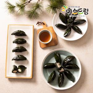 [다송] 국내산 모싯잎과 쌀로 만든 수제 떡 모시송편 6종