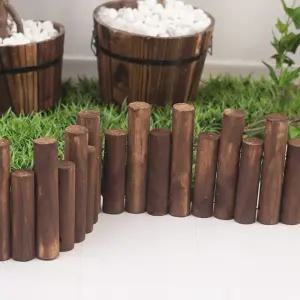 크리스마스 트리 하단 다리 커버 덮개 브라운 원형 울타리 20x94cm (중) 장식 소품 용품 데코 꾸미기