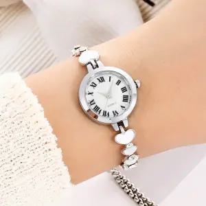 하트 슬라이드 조임 여성 손목시계