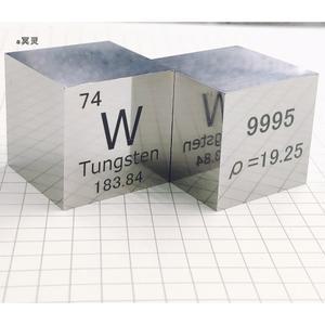1인치 텅스텐 입방 큐브 블록 5 순수 희귀 주기율표 금속 원소 선물