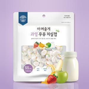 아껴줄게 과일 우유 치실껌 SS사이즈 18개입 108g
