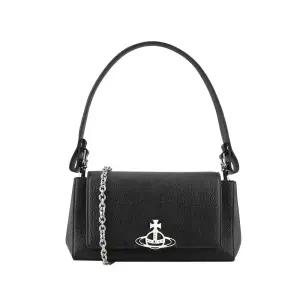 25SS 비비안웨스트우드 46020001W S000D N403 헤이즐 사피아노 숄더백 블랙