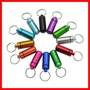 미니 휴대용 알약 상자 방수 알루미늄 케이스 정제 병 약 상자 어유 용기 정리함 보관