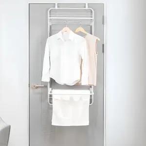 라이크하우스 접이식 2단 문걸이 빨래 건조대