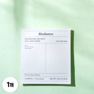 바이오던스 리프레싱 씨켈프 리얼 딥 마스크 그린 1개 (4매)