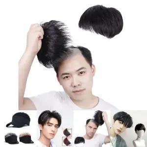 LD-1077 남자 알머리가발/남성/헤어스타일/간편연출/앞머리/M자커버/정수리/부분가발/M자형/탈모가발/패션