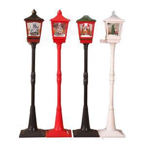 크리스마스 가로등 눈내리는 램프 음악세트 랜턴 레드 스탠드 시소 거실 오르골 A모델