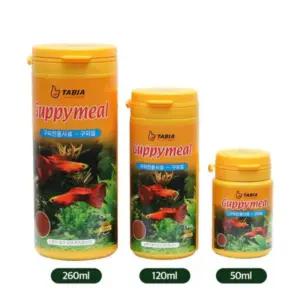 타비아 구피밀 65g 120ml 구피 열대어 사료 물고기 밥