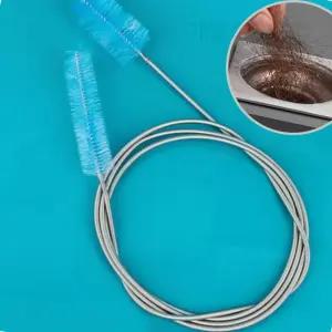 호수 청소솔 수조 어항 세척 브러쉬 스테인리스 긴 파이프 물때제거