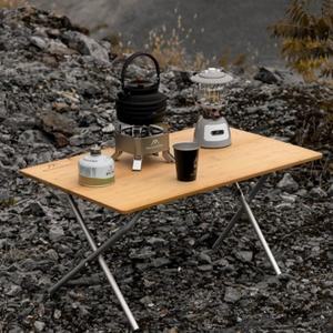 원액션 테이블 원목 우드 스노우피크 마이테이블 IGT테이블 우드박스 스토리지 철제 블랙