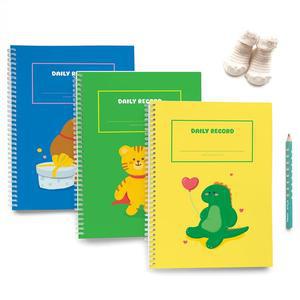 [제이밀크] 신생아 A4수유일지 - 큐티 동물 친구들 (3종 택 1)