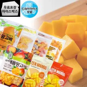 제이케이푸드 냉동 망고 다이스 하프컷 1kg 7종 냉동과일 빙수 토핑