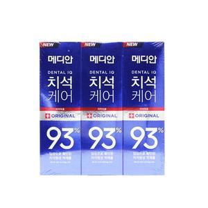 메디안 치석케어 치약 기획 오리지날 120gx3 일반치약 양치 양치할때 오리지날치약 케어치약