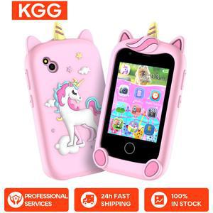 어린이 스마트폰 카메라 , 터치스크린 유니콘, 모바일 MP3 플레이어, 디지털 카메라, 교육용 , 3 8 세 여아 남아
