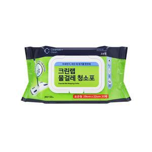 크린? 물걸레 청소포 표준형 30매 일회용 청소 습식 클리너