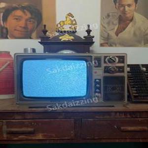 빈티지 레트로 티비 아날로그 카페 인테리어 소품 옛날 카메라 촬영