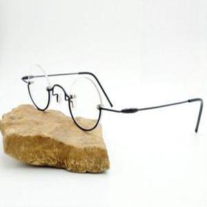 작은 원형 안경테 상단무테 작은얼굴 와이어프레임 역반무테