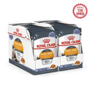 아트박스/로얄캐닌 고양이파우치 헤어앤스킨케어 젤리 85G 24개