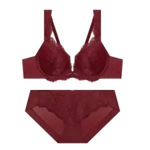 [롯데백화점]엘르이너웨어 시그니처 레이스 브라팬티세트 EDWBRA32EDWBPA32RD