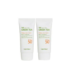 토니모리 더 촉촉 그린티 수분 선크림 50ml×2개 백탁현상없는