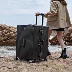 대형 화물용 캐리어 32인치 34인치 확장형 알루미늄 실버 여행가방 하드케이스 수화물 전용