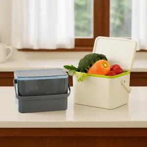 [신제품] 토트 다용도 미니 음식물 쓰레기통 + 전용봉투 1롤