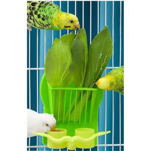 새 앵무새 먹이통 우리 과일 채소 홀더 야채 선반 애완동물 사료 걸이식 열매 용기 케이지용