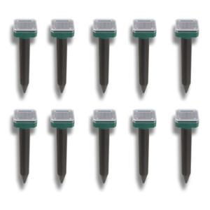 충전 두더지퇴치기 10개 잔디 정원 방범 태양 개정지 음파 사이렌 조류