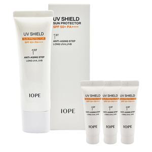 아이오페 유브이 쉴드 선 프로텍터50ml x1개+유브이 쉴드 선 프로텍터10ml x3개 증 정