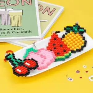 과일 디폼블럭 키링 만들기 diy 키트 여름 미술 활동 비즈 공예 세트 돌봄 방과후 돌봄 수업 활동 재료