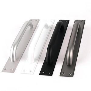 문손잡이 미닫이문 가구손잡이 300mmx40mm 알루미늄 유로판손잡이 백색