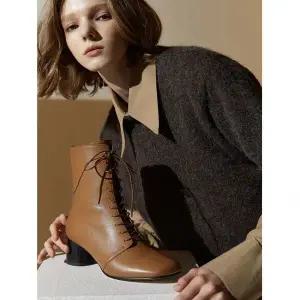 [한정수량]나인웨스트 양가죽 레이스업 앵클부츠(5.5cm) (5color) NW045 716762