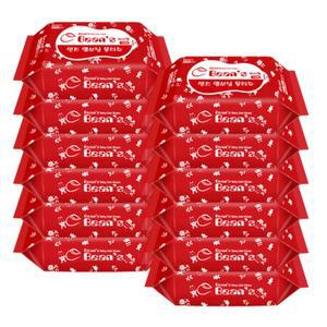 프리미엄 빈즈 물티슈 안전한 빈즈 엠보싱 아기물티슈70매12팩