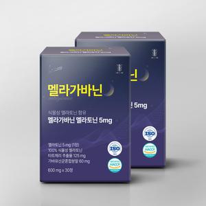 랩온랩 멜라가바닌 식물성 멜라토닌 5mg 함유 30정 2박스