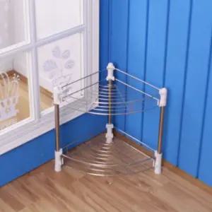 조립형 코너선반 2단 선반 욕실선반 수납선반 틈새수납장 선반장