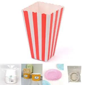 사각 꼬깔 종이컵 10개 팝콘컵 종이 용기 접이식 상자/행사/쿠킹/야외/야유회/이벤트/인덕션/캠핑/여행