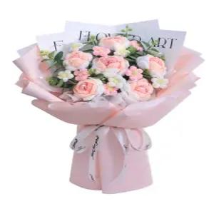 뜨개질 꽃다발 플라워 졸업식 쥬얼리 데이지 크로셰 로즈 재료