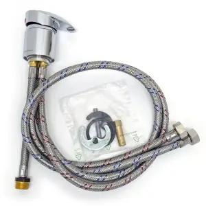 뷰체샴푸대부속품 뷰체전용 수전(냉온수 밸브) 미용실 샴푸대 수전 가랑세트