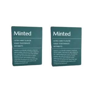 민티드 울트라민트 프리미엄 고체 치약 63g 90정 2개