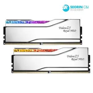 [서린공식] 지스킬 DDR5-6400 CL30 TRIDENT Z5 ROYAL NEO 실버 (32GB(16Gx2))