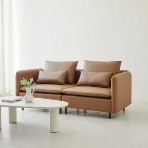 모디프 가죽 모듈소파 3인 DF926437