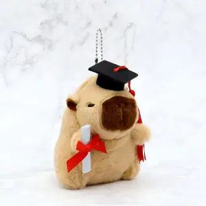 [오너클랜](별별창고) 학사모 카피바라 졸업 키링 졸업식 인형 가방 핸드폰 차