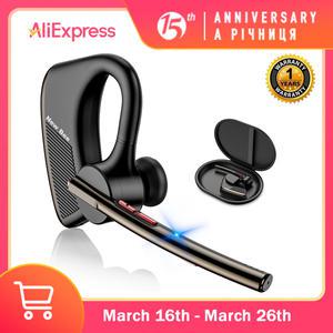 Bee M50 Bluetooth 무선 헤드셋 5.2 이어폰 헤드폰 듀얼 마이크 핸즈프리 비즈니스 CVC8.0 소음 차단 이어