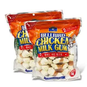 벨버드 치킨 밀크껌 스몰사이즈 1kg 2개