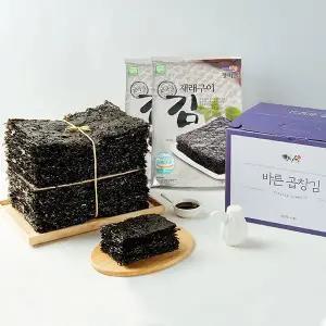 [감동]해남 바른 곱창김 선물세트( 햇곱창김 100장+조미김 20g 2봉)